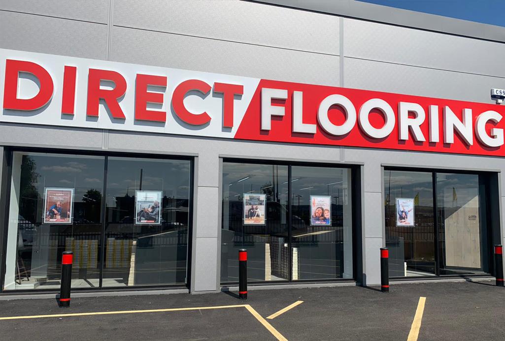 Direct Flooring LED Window Poster and Sign Fixing Case Study – iSpi Trade