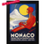Vintage-style poster of a race car driver with scenic background, framed in black.