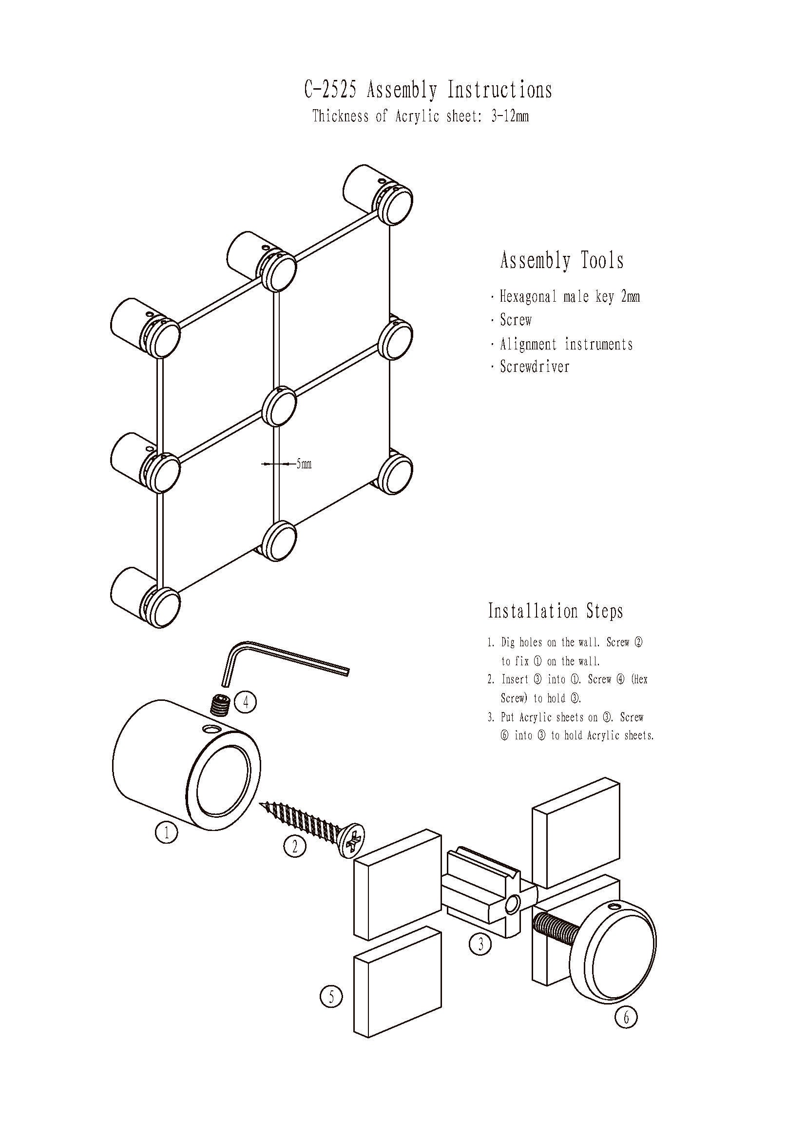 4 Way Sign Standoffs – iSpi Trade