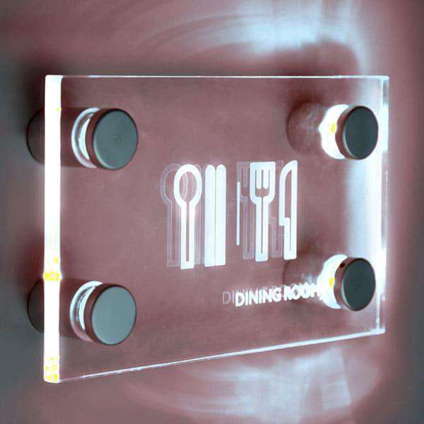 Signalite LED Sign Fixings - White | iSpi Trade
