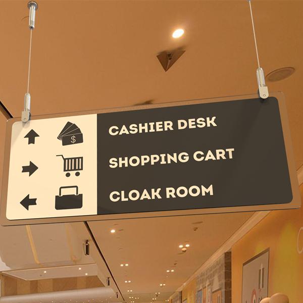 Self Gripping Ceiling Signage Hangers